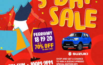SM CITY BALIWAG’S FIRST 3 DAY SALE HURRAH FOR 2022