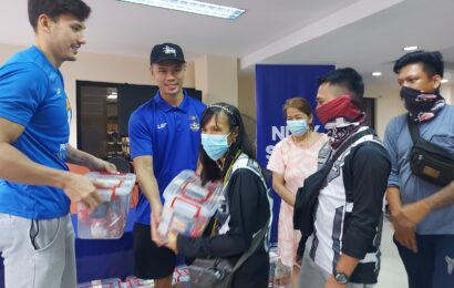 NLEX Road Warriors, employees join gift giving activities for Aetas, children and TR cleaners