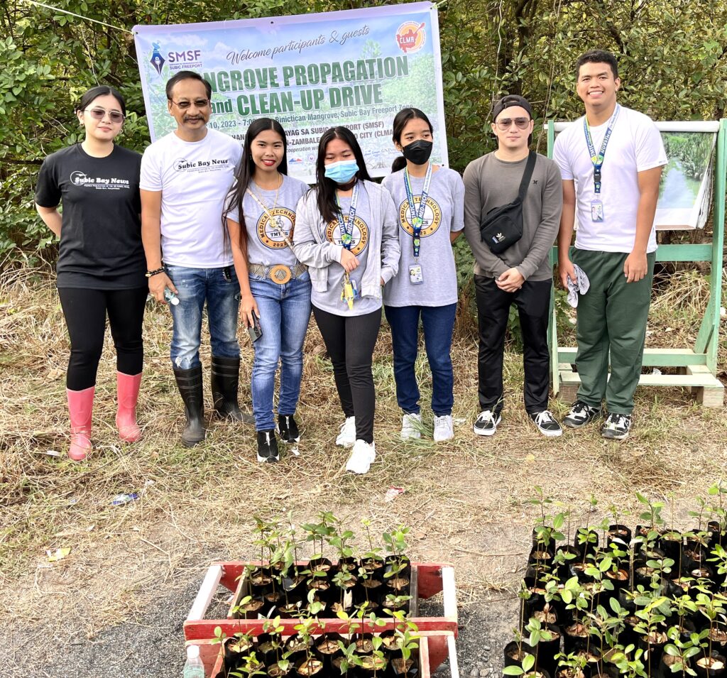 CLMA holds mangrove propagation, clean-up drive in Subic Bay Freeport mangrove