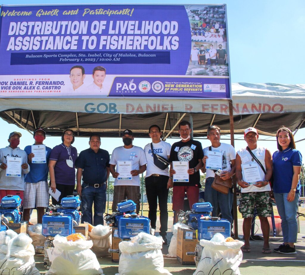 300 mangingisda tumanggap ng Distribution of Livelihood Assistance to Fisherfolks sa Bulacan