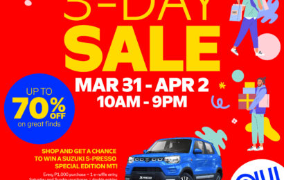 <strong>MARCH 31-APRIL 2 IS SM CENTER PULILAN’S 3 DAY SALE</strong>