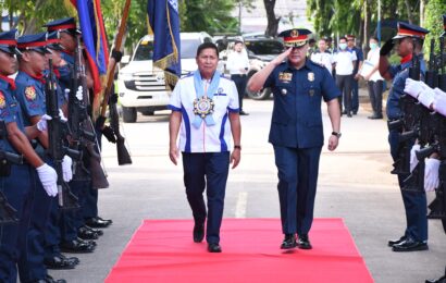 DPWH R3 Director Tolentino guests at PRO3 flag-raising ceremony