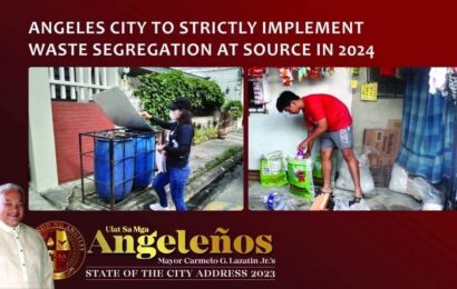 Angeles City to strictly implement waste segregation at source in 2024