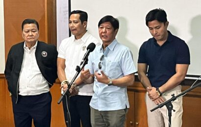 BBM nagsagawa ng aerial inspection sa mga binahang lugar sa Bulacan at Pampanga