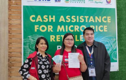 107 micro rice retailers in Nueva Ecija receive cash assistance from DSWD