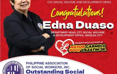 Angeles CSWDO Chief named as Outstanding Social Worker in PH