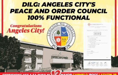 DILG: Angeles City’s peace and order council 100% functional