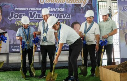 DPWH, LGU lead groundbreaking ceremony of P80M Santa Maria Stadium