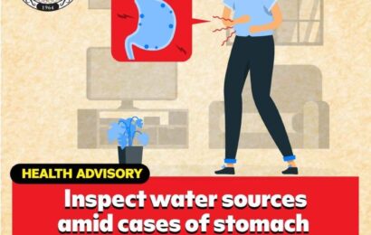 Inspeksyon sa water sources sa Angeles inutos dahil sa kumakalat na stomach flu