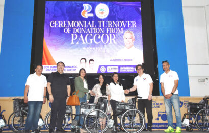 BULACAN GETS 100 UNITS OF WHEELCHAIR FROM PAGCOR
