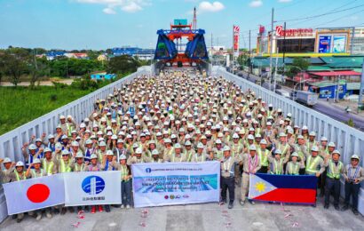 NSCR Phase 1 Viaduct from Malolos to Bocaue, completed