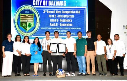 Baliwag, kinilalang top performing LGU sa Bulacan