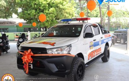 DILG turns over patrol vehicle to Bataan town