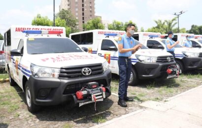 Angeles City Police gets 8 patrol vehicles