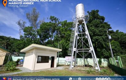 Bataan schools get solar-powered water systems from DPWH