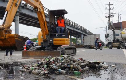 DPWH removes 220 cubic meters of waste from drainages in Pampanga