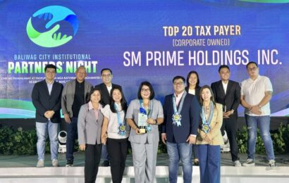 SM BAGS BALIWAG TOPTAXPAYER AWARD FOR 2024