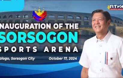 Marcos leads inauguration of Sorsogon Sports Arena