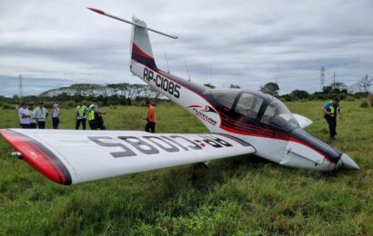 Pilot instructor, trainee ligtas sa emergency landing incident sa Bulacan