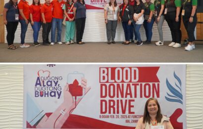 DPWH Zambales 1st DEO employees join blood donation drive