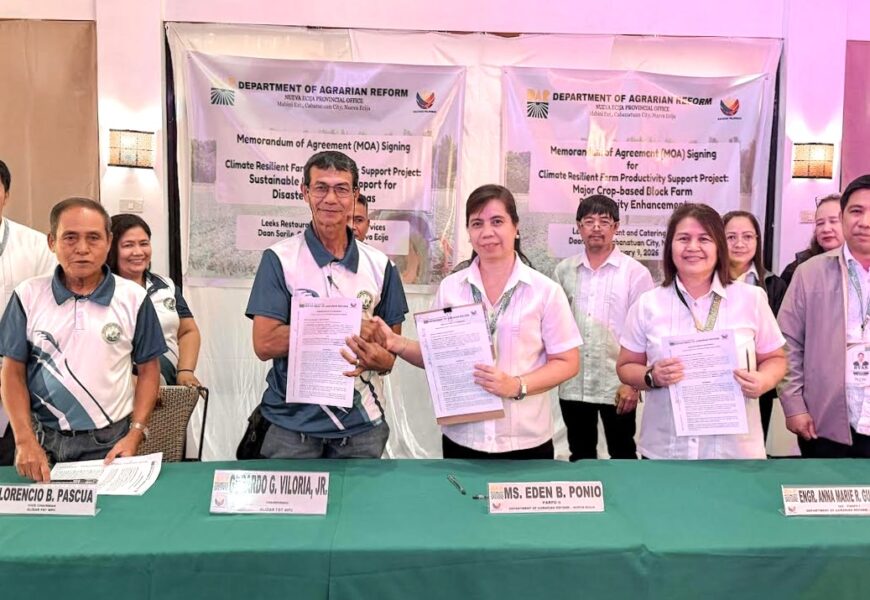DAR partners with Nueva Ecija ARBOs for climate-resilient farm aid