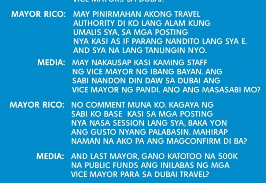 Dubai travel ng Bulacan vice mayors iimbestigahan