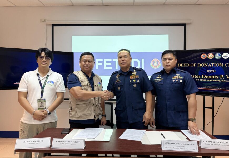 DENR DONATES 4,240 BOARD FEET OF LOGS TO PCG