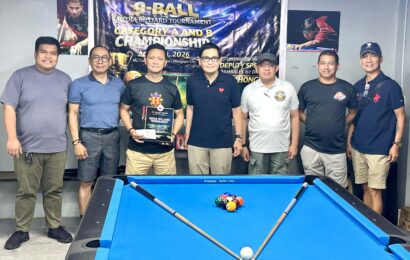 Nielsen at Tumbado kampeon sa Media 9-Ball tournament sa Olongapo