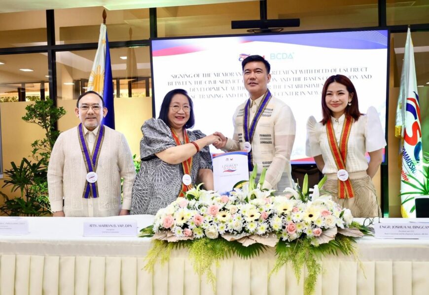 CSC, BCDA sign agreement to build national civil service leadership and management development center in New Clark City CSC, BCDA sign agreement to build national civil service leadership and management development center in New Clark City