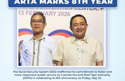SSS commits to faster, streamlined services as ARTA marks 8th year