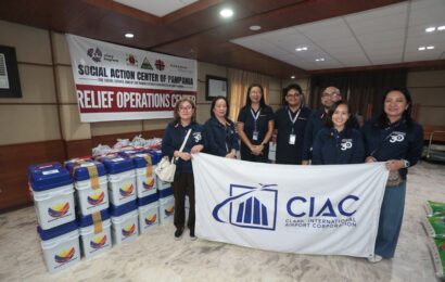CIAC turns over 250 ChariTimba food packs to Pampanga relief partner