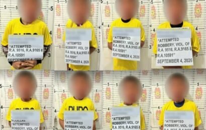 8 SUSPECTS NABBED IN FOILED TARLAC PAWNSHOP ROBBERY